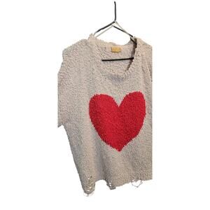 POL heart sweater